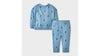 Cat & Jack Baby Boy's Blue Lightning Bolt Waffle Pajama Set 2 Pieces | Cat & Jack In Lebanon