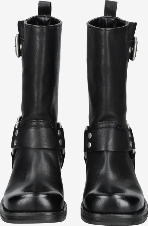 Betsey Johnson Women's Black Leather Blessing Boots | Betsey Johnson In Lebanon