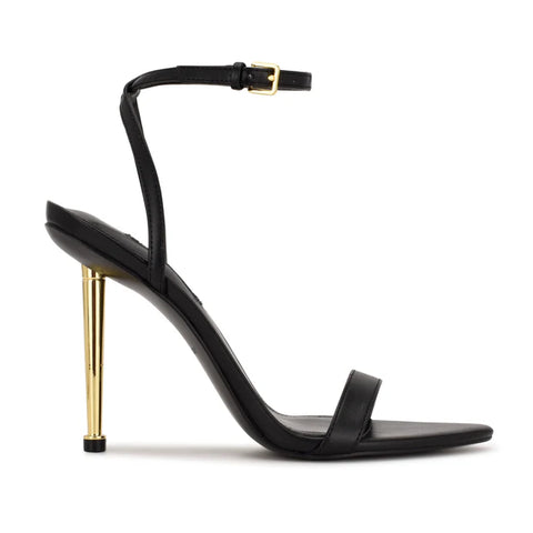 Nine West Women's Black Reina Ankle Strap Heeled Sandals | Nine West In Lebanon