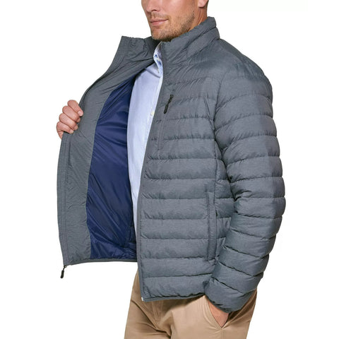 Club Room Men's Grey Quilted Puffer Jacket | Club Room In Lebanon