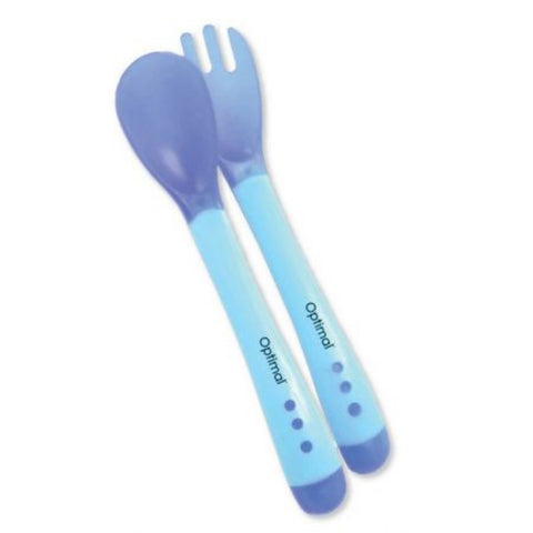 Optimal Soft Grip Handle Spoon & Fork(4+)  (OPB-1012) | Optimal In Lebanon