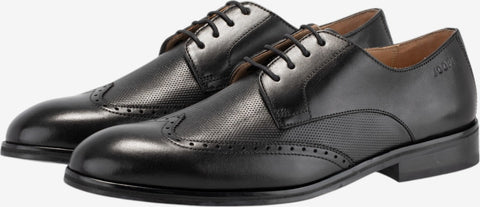 Joop Men's Black Pero Kleitos Lace Up Cow Leather Casual Shoes | Joop In Lebanon