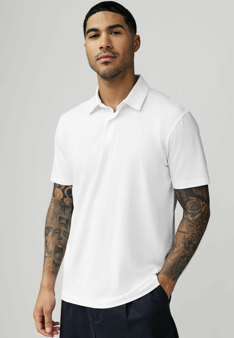 Galaxy Men's White Polo Neck T-Shirt | Galaxy In Lebanon