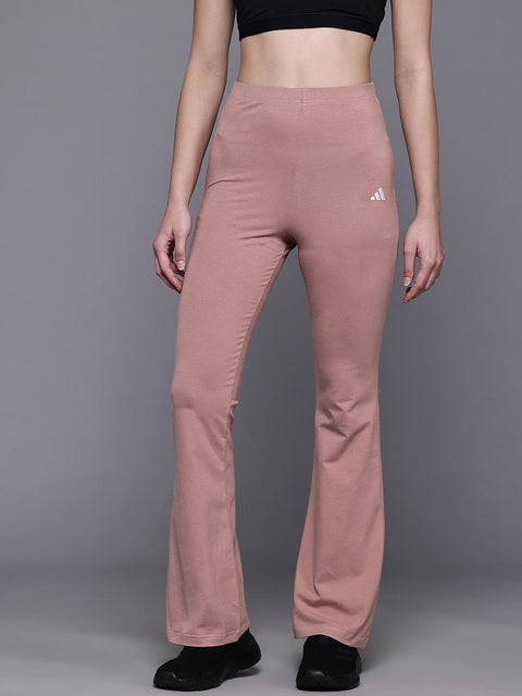 Adidas Women's Dusty Rose High Rise Flare Legging |Adidas In Lebanon
