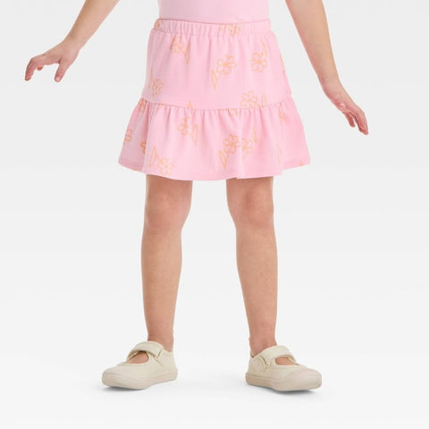 Disney Baby Girl's Pink Minnie Mouse Floral Print Skort | Disney In Lebanon