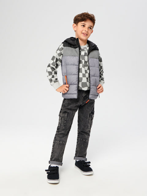 Sinsay Boy's Black Cargo Jeans With Washed Effect | Sinsay In Lebanon