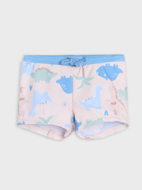 Sinsay Baby Boy's Beige Dinosaur-Print 2-Piece Swimsuit | Sinsay In Lebanon