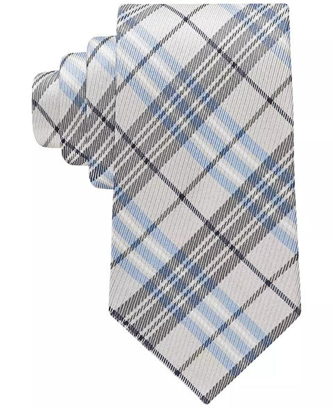 Tommy Hilfiger Men's Blue & Beige Modesto Plaid Tie | Tommy Hilfiger In Lebanon