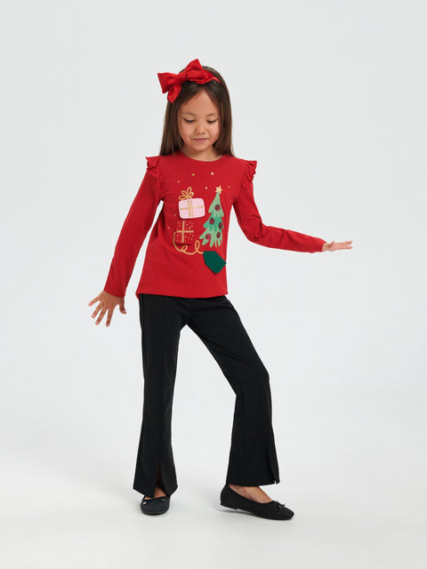 Sinsay Baby Girl's Red Christmas Long Sleeve Blouse | Sinsay In Lebanon