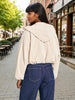 Sinsay Women's Beige Bomber Hooded Jacket | Sinsay In Lebanon