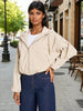 Sinsay Women's Beige Bomber Hooded Jacket | Sinsay In Lebanon