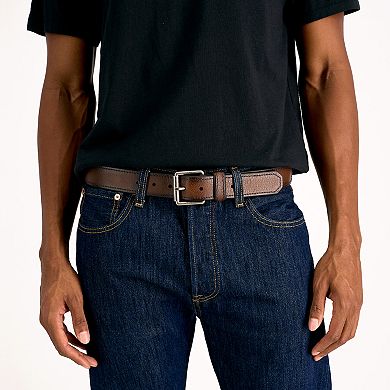 Levi's Men's Brown Leather with Roller Bar Buckle Belt  | Levi's in Lebanon