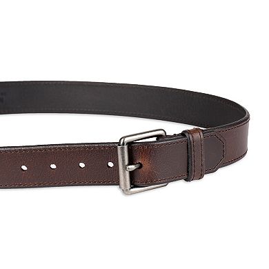 Levi's Men's Brown Leather with Roller Bar Buckle Belt  | Levi's in Lebanon
