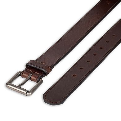 Levi's Men's Brown Leather with Roller Bar Buckle Belt  | Levi's in Lebanon