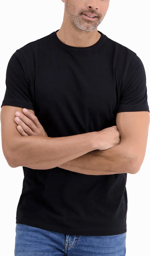 Lerros Men's Black Regular fit T-Shirt  | Lerros In Lebanon