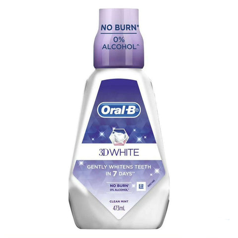 Oral-B Mouthwash 3D White 473ml | Oral-B In Lebanon