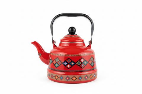 Liyang Red Enamel Coated Kettle (TK505) 1.7L | Liyang In Lebanon