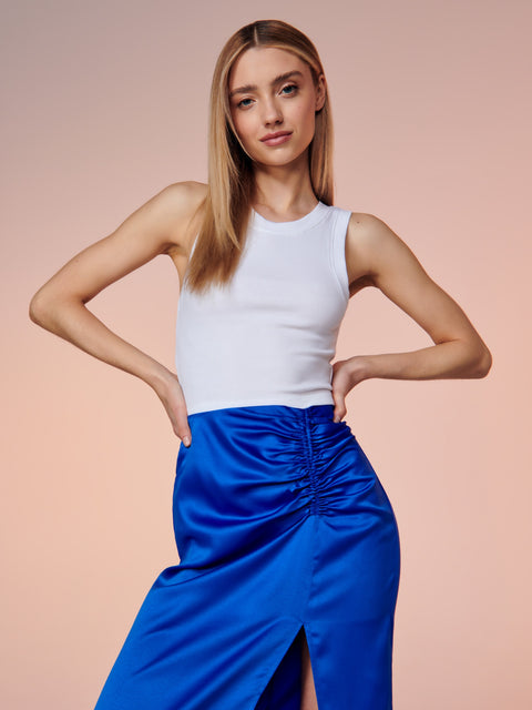 Sinsay Women's Blue  with split Midi Skirt| Sinsay in Lebanon