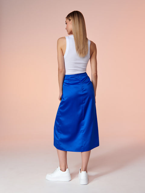 Sinsay Women's Blue  with split Midi Skirt| Sinsay in Lebanon