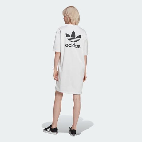 Adidas Women's White  CLASSICS BIG TREFOIL TEE Dress  UCGWM FE510 (shr)