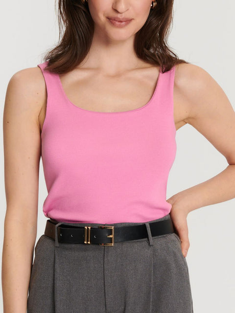 Sinsay Women's Pink Ribbed Knit Tank Top | Sinsay In Lebanon