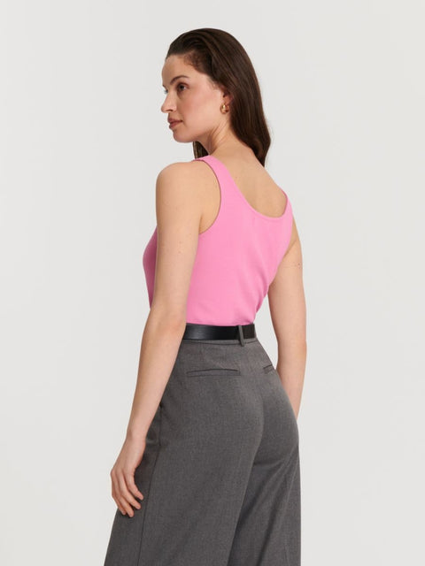 Sinsay Women's Pink Ribbed Knit Tank Top | Sinsay In Lebanon