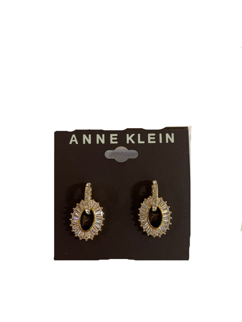Anne Klein Women's Gold-Tone Baguette Crystal Rin Earrings | Anne Klein In Lebanon