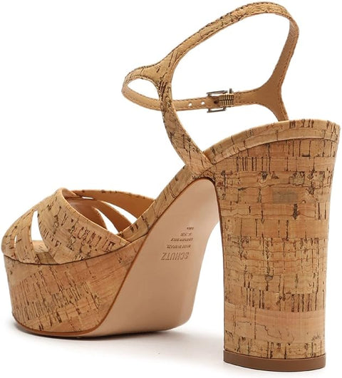 Schutz Women's Beige  Keefa Heeled Sandal  | Schutz in Lebanon