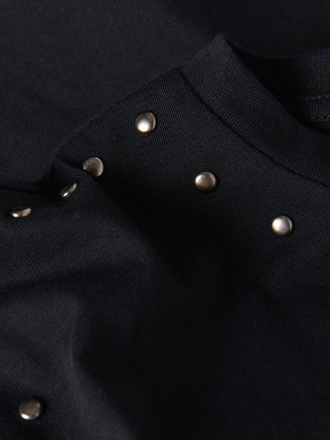 Reserved Girl's Black Stud T-Shirt |Reserved In Lebanon