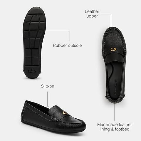 Coach Women's Black Sculpted Leather Casual | Coach In Lebanon