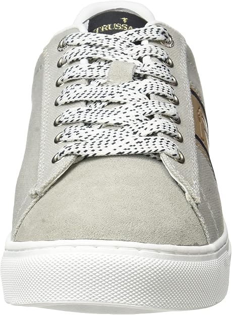 Trussardi Men's Taupe SNK Danus Golden Mix Sneakers |Trussardi In Lebanon