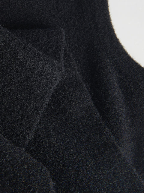 Close-up of dark gray fabric texture