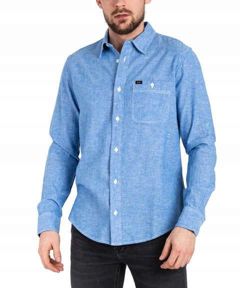 Lee Men's Blue Ferris Leesure Long Sleeve Shirt | Lee In Lebanon