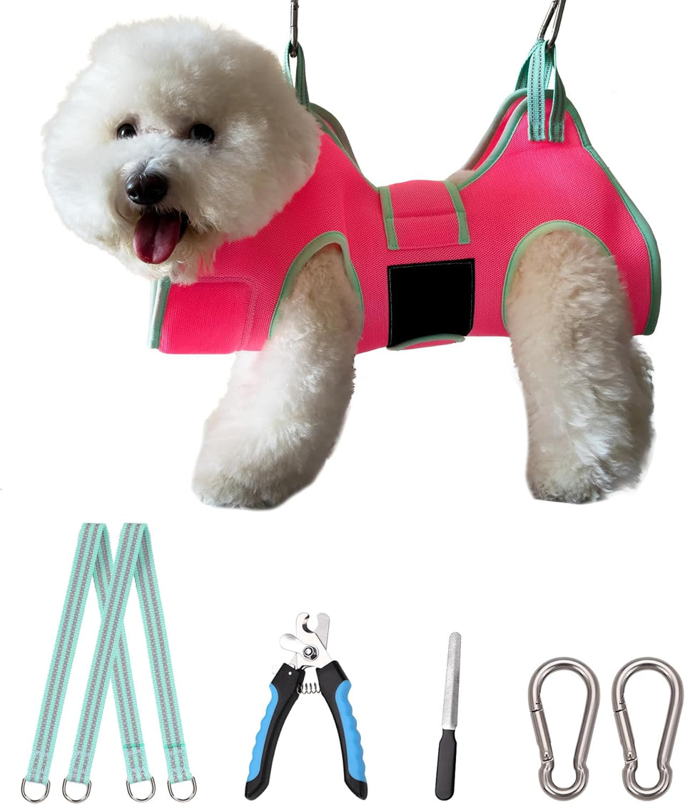 Kkiimatt Dog's Pink Grooming Hammock
