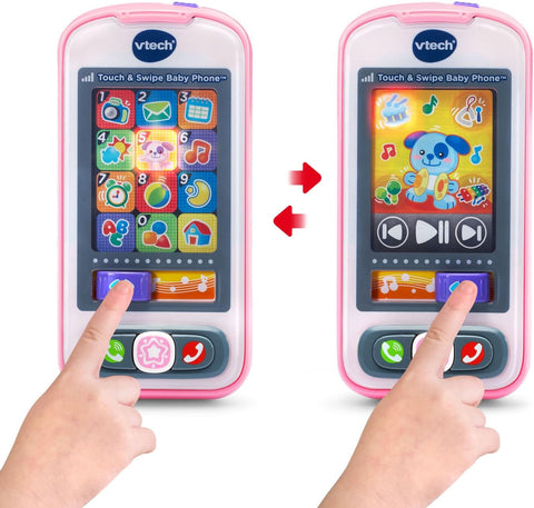 VTech Pink Touch and Swipe Baby Phone |VTech In Lebanon