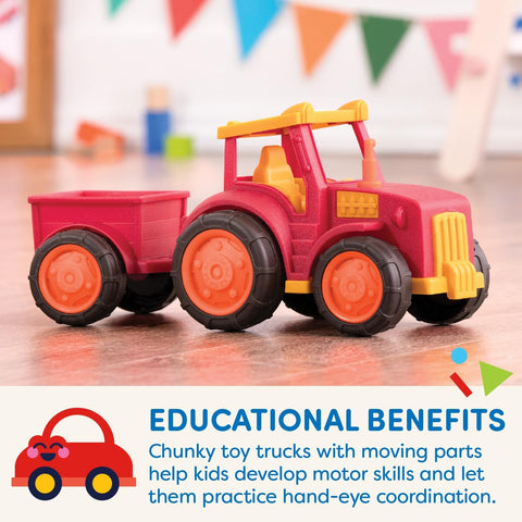 Battat Wonder Wheels  Red Toy Tractor and Trailer Farm Toys |  Battat In Lebanon