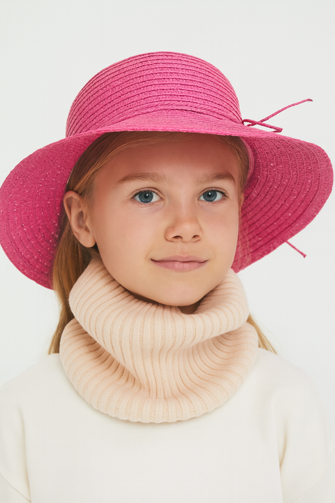 Reserved Girl's Beige Ribbed Neck Gaiter | Reserved In Lebanon