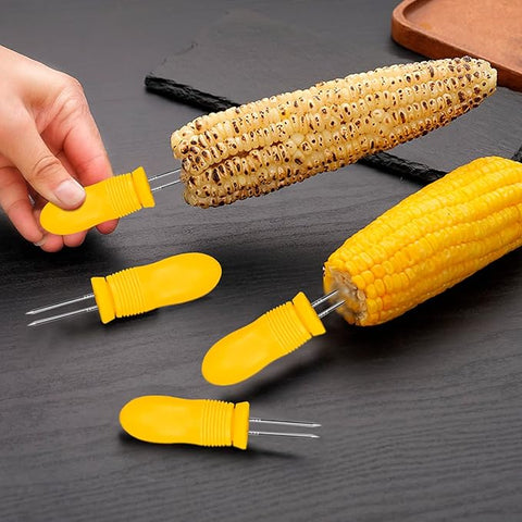 Jes Collection Yellow Corn On The Cob Holder 6pcs | Jes Collection In Lebanon