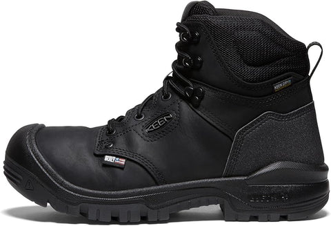 KEEN Utility Men's Black Independence 6" Leather Waterproof Soft Toe Work Boot |KEEN Utility In Lebanon