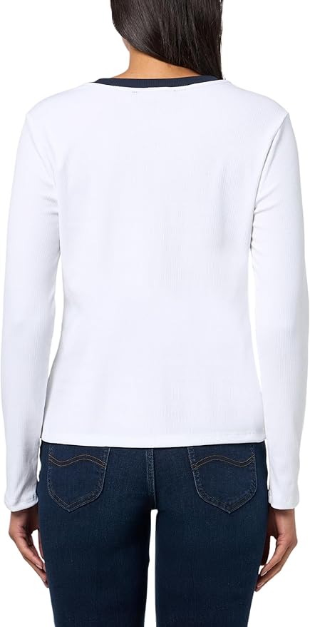 Tommy Hilfiger Women's White & Navy Ribbed Contrast Cardigan | Tommy Hilfiger In Lebanon (Copy)
