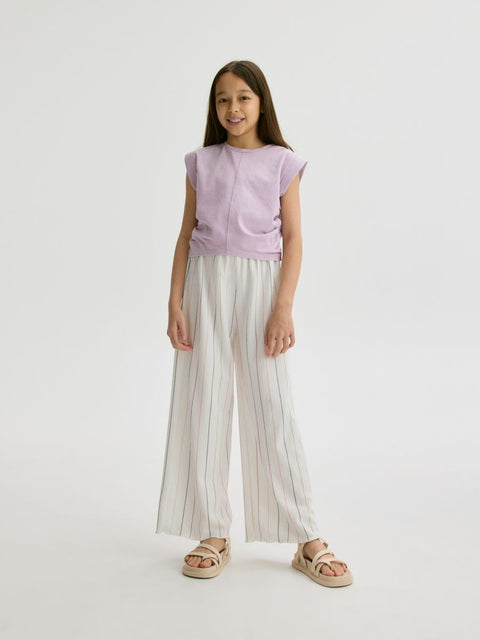Sinsay Girl's Purple Cotton T-Shirt  | Sinsay in Lebanon