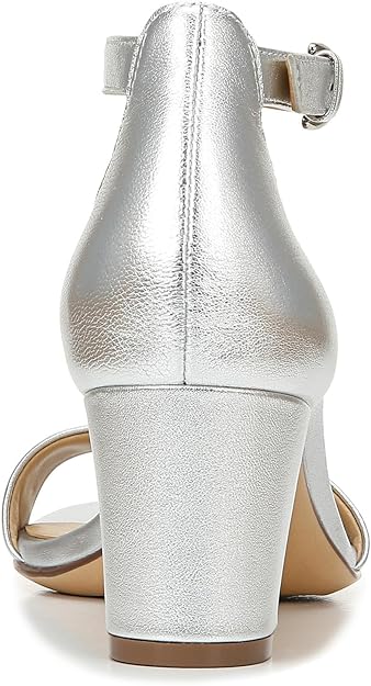 Naturalizer Women's Silver Vera Ankle Strap Dress Sandals | Naturalizer In Lebanon