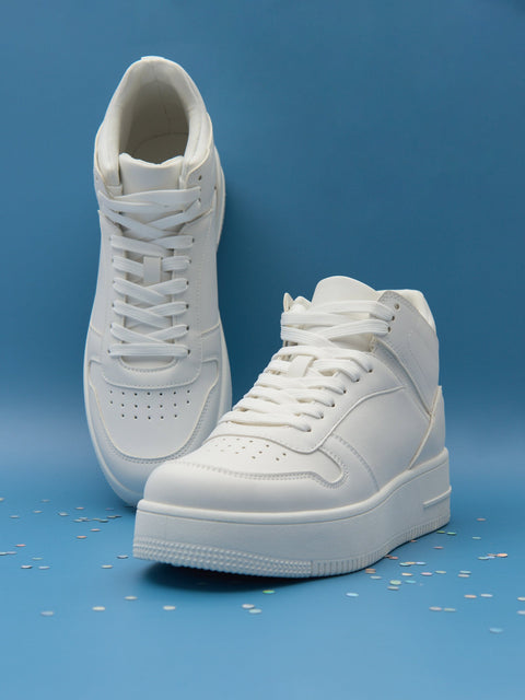 Sinsay  Women's White High Top Sneakers | Sinsay in Lebanon