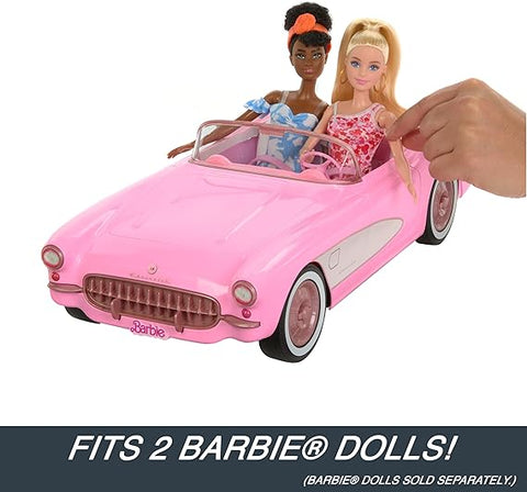 Barbie Hot Wheels RC Corvette from The Movie, Full-Function Remote-Control Toy Car Holds 2 Dolls| Barbie In Lebanon