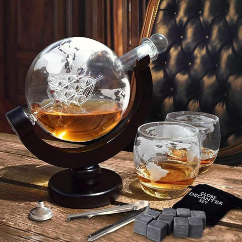 Geschenke Whiskey Serving Bottle Glass Karafe Globe Shape | Geschenke In Lebanon