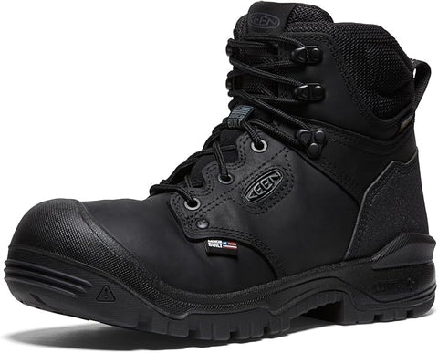KEEN Utility Men's Black Independence 6" Leather Waterproof Soft Toe Work Boot |KEEN Utility In Lebanon