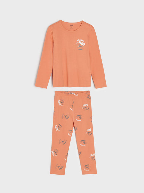 Sinsay Boy's Orange Pajama Set | Sinsay In Lebanon