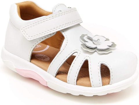 Stride Rite Girl's White Sandals ACS318 shr