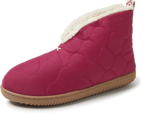 Dearfoams Women's Fuchsia Indoor/Outdoor Warm Up Bootie Slipper|Dearfoams In Lebanon