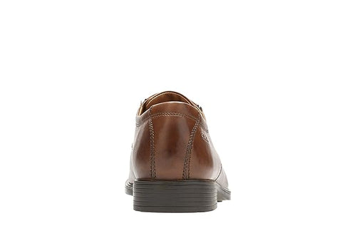 Clarks Men's Camel Leather Tilden Cap Casual Shoes | Clarks In Lebanon